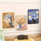 Classic Paintings Felt Self-Adhesive Wall Scratcher