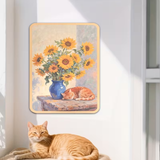 Classic Paintings Felt Self-Adhesive Wall Scratcher