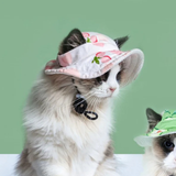 Ozzie Floral Pet Sun Hat Pink
