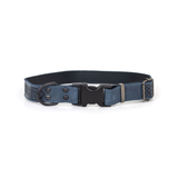 Euro Dog Navy Celtic Sport Quick Release Leather Collar