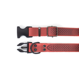 Euro Dog Coral Celtic Sport Quick Release Leather Collar
