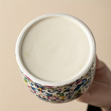 Floral Multicolor Ceramic Memorial Urn