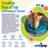 Soda Pup Baja Seafoam Slow Feeder Bowl