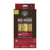 Earth Animal No-Hide Beef Recipe dog chew packaging on a white background