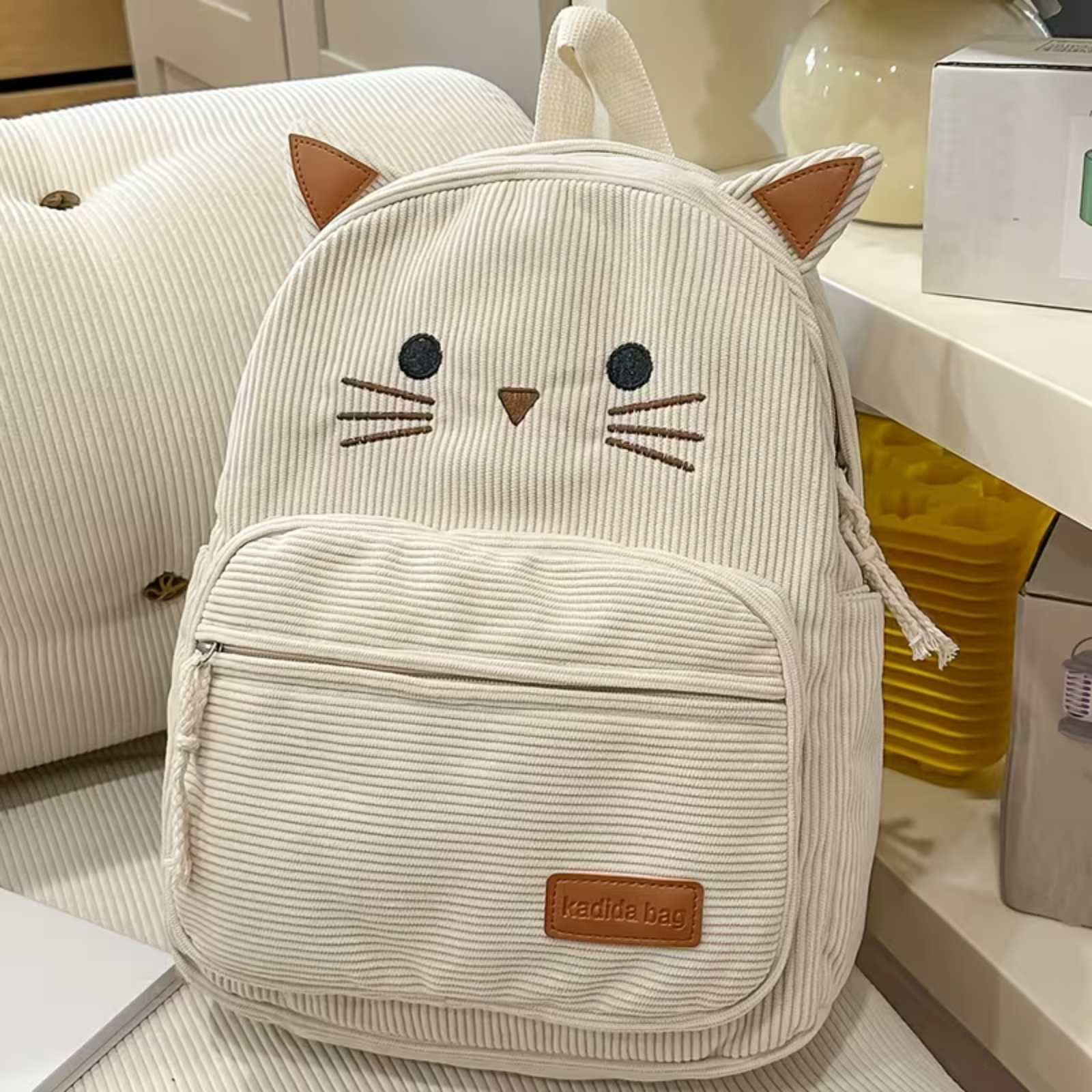 cat leather backpack Nicole Lee USA Eco-Leather Convertible Bag Barbies Avenue A stylish Cat Ears Faux Leather Backpack that completes your wardrobe accessories Fashionable Black Cat-shaped Leather Backpack