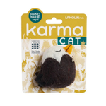 Karma Cat toy packaging with a bird-shaped toy on a white background