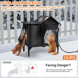 Outdoor Elevated Heated Cat House