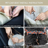 ClevaHome Pet Car Seat & Travel Carrier Light Green