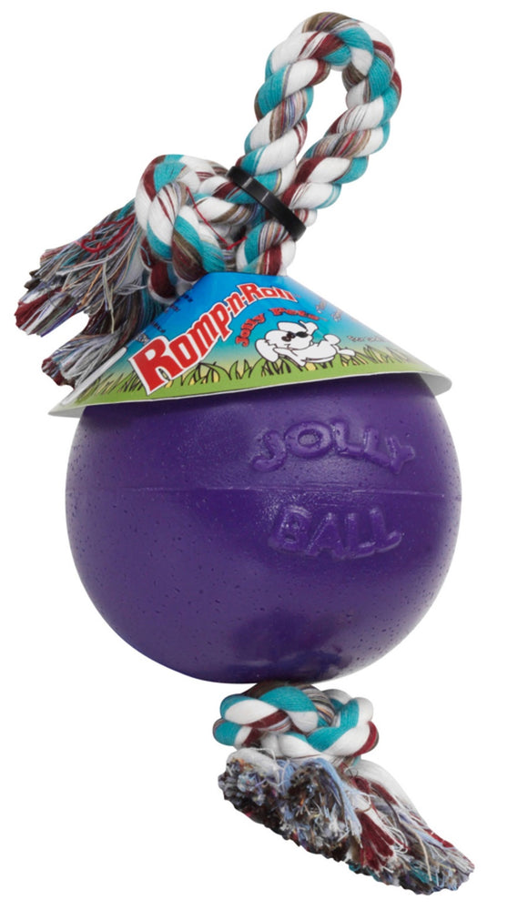 Jolly Pets Romp N Roll Ball Purple 6in