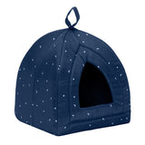 Fleece Pet Tent Night Sky Cat Bed