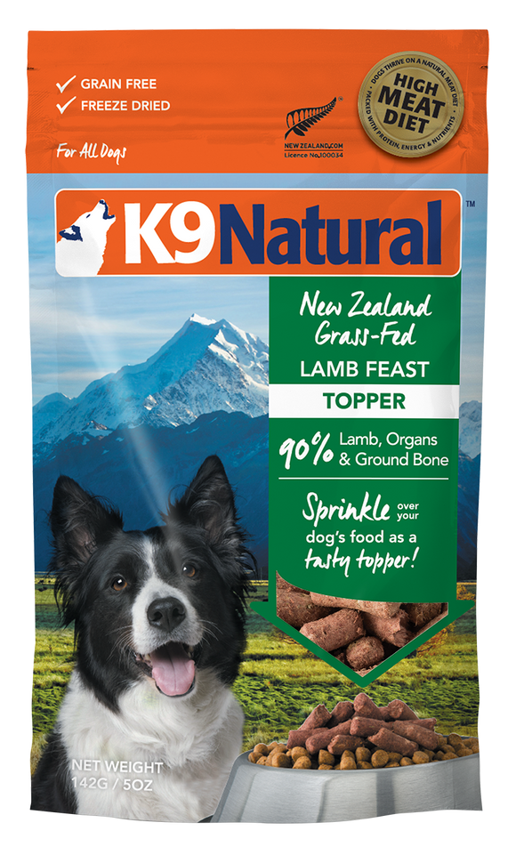 K9 Natural Freeze Dry Lamb Topper 5oz