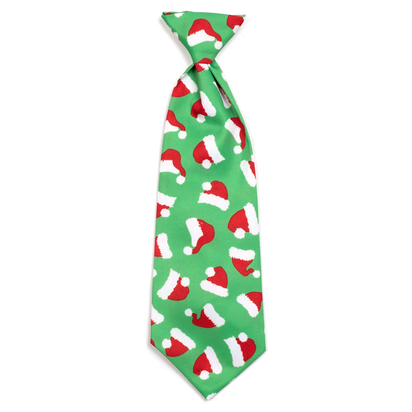 The Worthy Dog Santa Hats Neck Tie