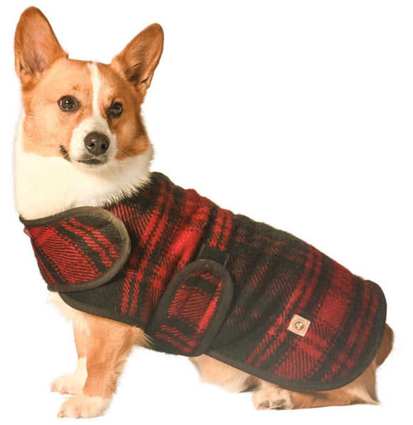 Chilly Dog Red Plaid Coat*