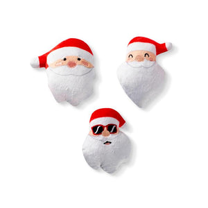 Fringe Santa Heads Mini 3pk