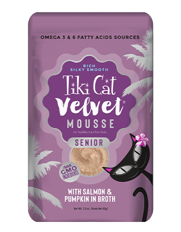 Tiki Cat Velvet Mousse PCH Senior Salmon 2.8oz