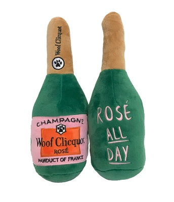 Haute Diggity Woof Clicquot Rose Champagne Bottle