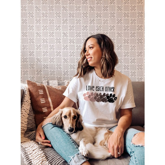 Squishy Faces Love Each Other Paws Cream Shirt