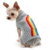 DOGO Rainbow Turtleneck Sweater Grey*