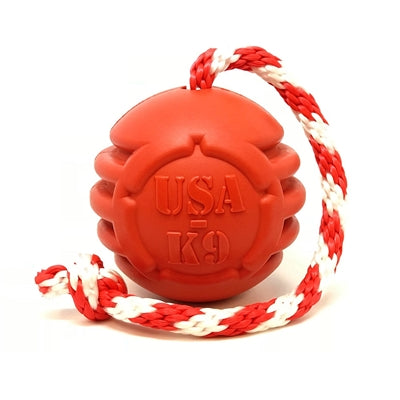 Soda Pup USA K9 Stars And Stripes Ball/Rope Red Large*