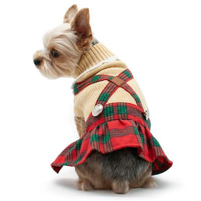DOGO Holiday Plaid Sweater Dress*
