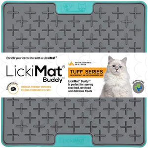 LickiMat Buddy Tuff Cat Turquoise