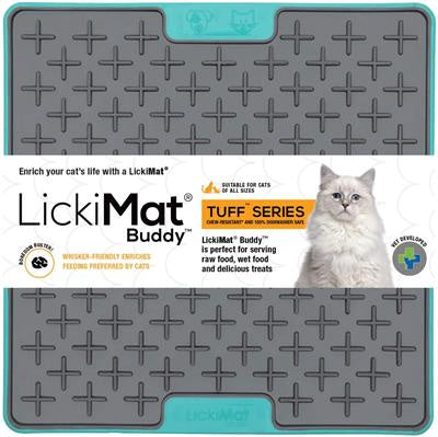 LickiMat Buddy Tuff Cat Turquoise