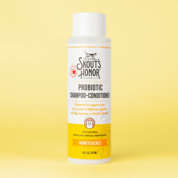Skout's Honor Cat Shampoo/Conditioner Honeysuckle 16oz
