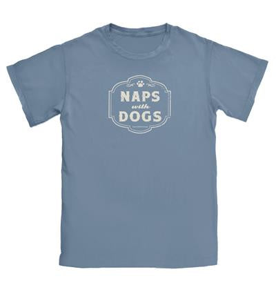 Spoiled Rotten Dogz SS Tee Naps with Dogs Blue Jean
