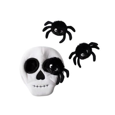 Fringe Skull With Spiders Hide & Seek Plush Toy