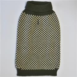 Finnegan's Vintage Olive Checker Sweater