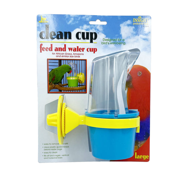 JW Clean Cup Bird Feed and Water Cup Lg 8oz
