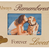 Dog Speak Frame Always Remembered Forever Loved 7x9