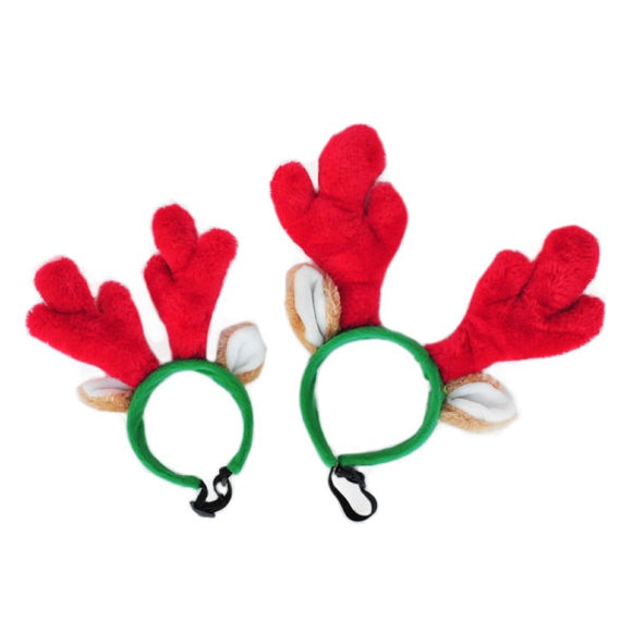 Zippy Paws Holiday Antlers Lg