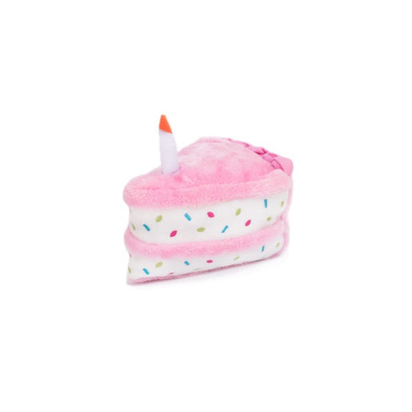 Zippy Paws Plush Birthday Cake Pink