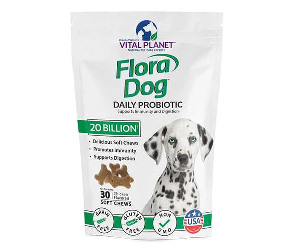 Vital Planet Flora Dog 20 Billion Soft Chew 30ct