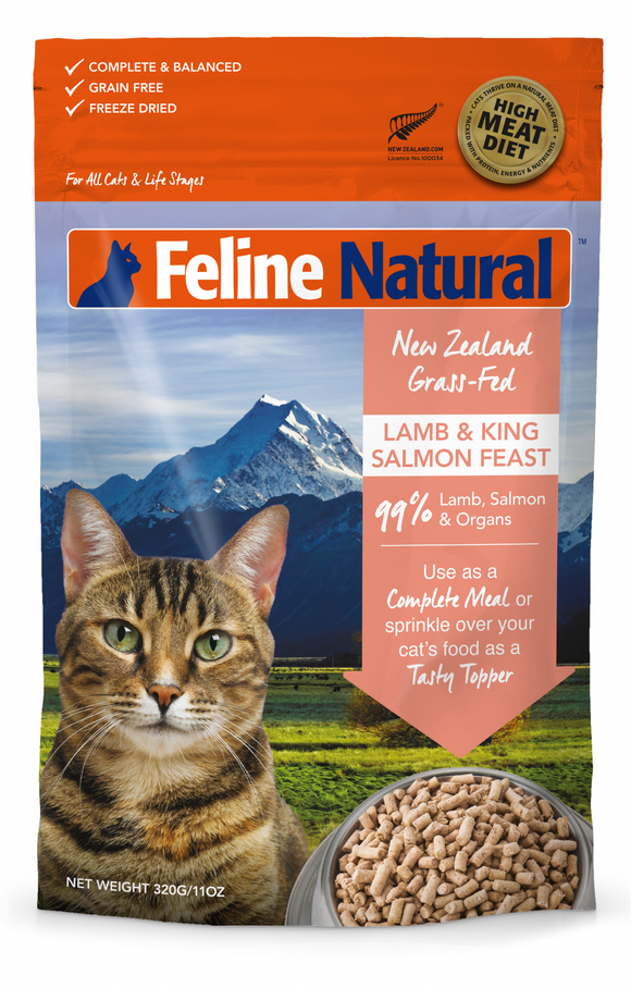 Feline Naturals Freeze Dried Lamb Salmon