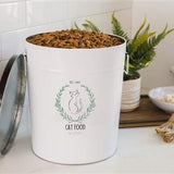 Harry Barker Laurel Cat Food Storage White