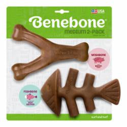 Benebone Wishbone & Fishbone Med 2pk