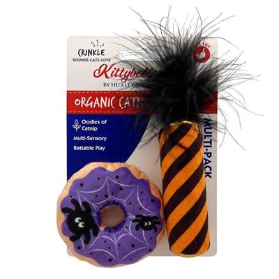 Kittybelles Spiderweb Donut & Black Flame Candle 2pk