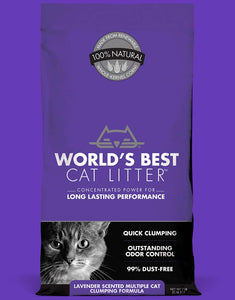 Worlds Best Cat Litter Lavender Multi