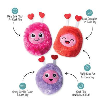 Fringe Love Connection 3pk Small Dog Toy
