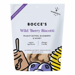 Bocce's Bakery Dog Small Batch Biscuits Wild Berry Biscotti 12oz