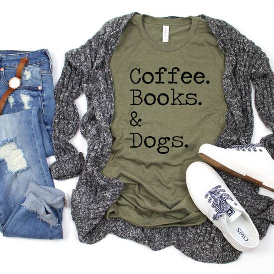 Top Crate Coffee Books & Dogs Sunset