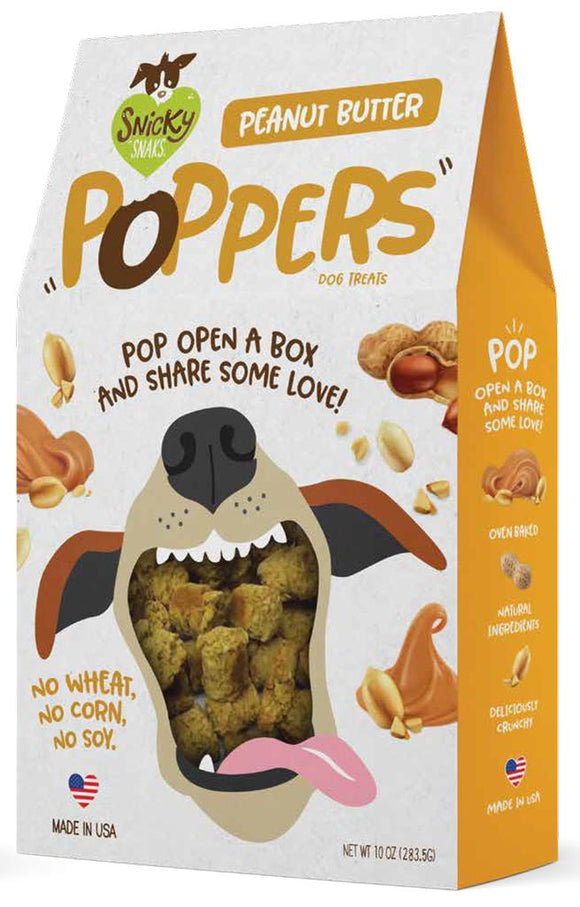 Snicky Snacks Dog Poppers Peanut Butter