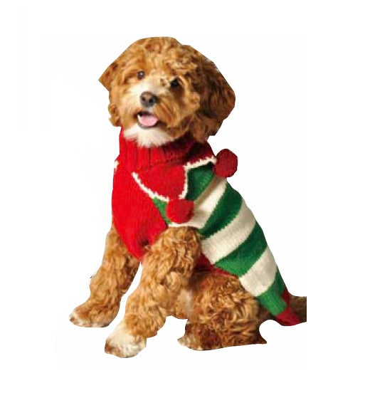 Chilly Dog Sweater Christmas Elf*