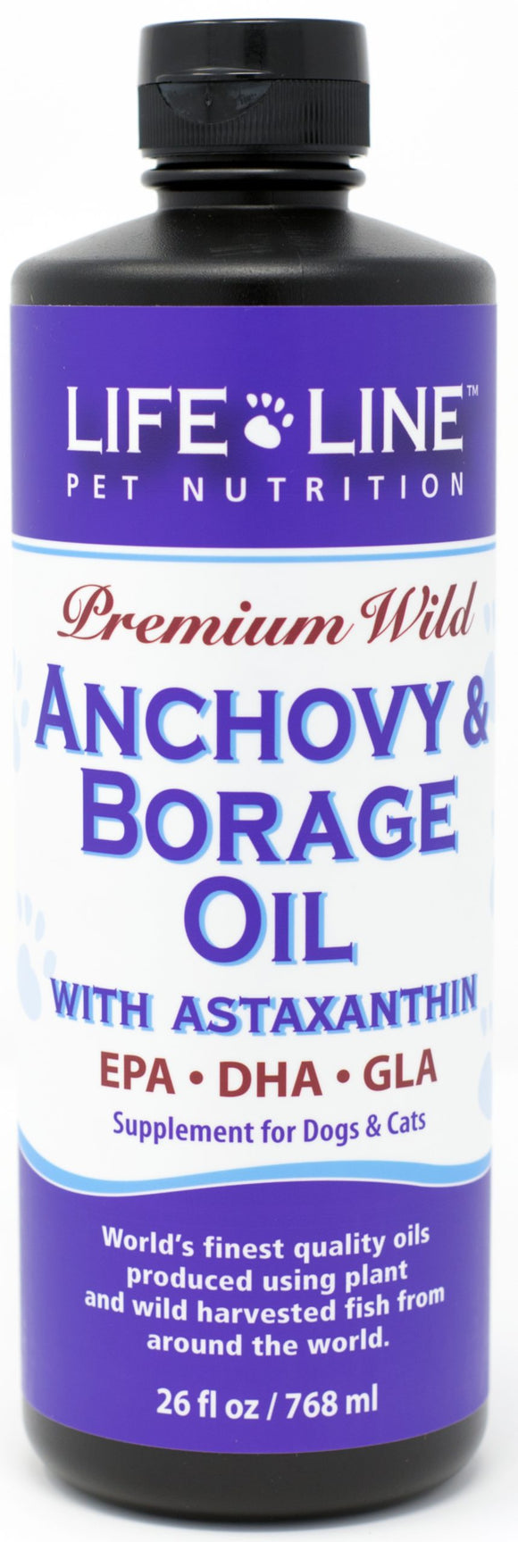 Lifeline Wild Anchovy & Borage Oil 16.5oz*