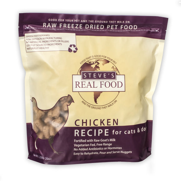 Steve's Freeze Dried Nuggets Chicken 1.25lb
