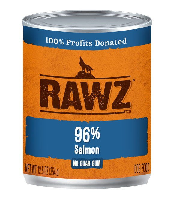 Rawz K9 Cans 96% Salmon 12.5oz