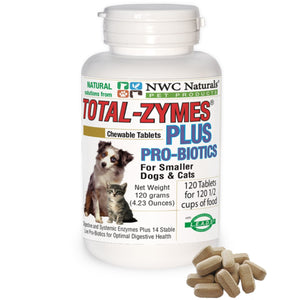 NWC Naturals Total-Zymes Plus Combo Small Pet 120ct