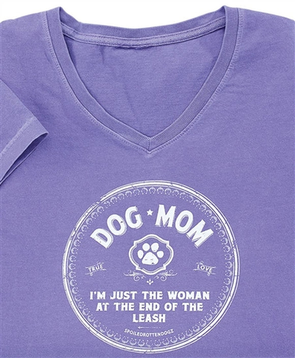 Spoiled Rotten Dogz Dog Mom LS Purple